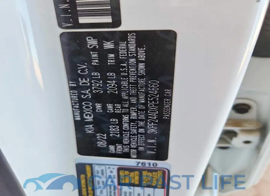 3KPF24ADXPE524660# 13