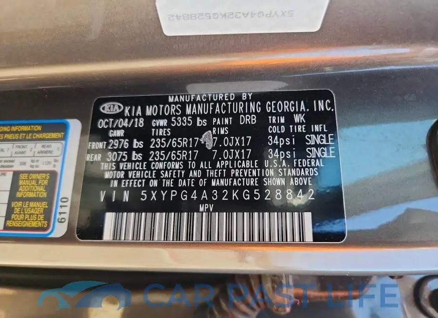 5XYPG4A32KG528842# 13
