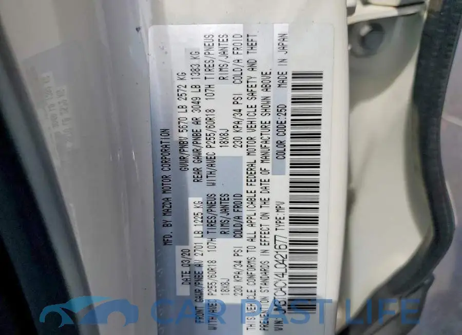 JM3TCACY4L0421677# 13