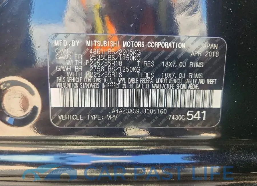 JA4AZ3A39JJ005160# 14