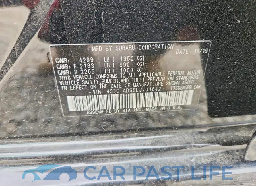 4S3GTAD68L3701642# 12