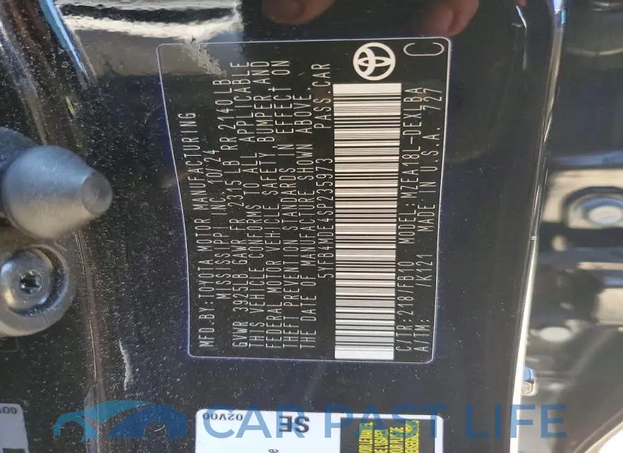 5YFB4MDE4SP235973# 12