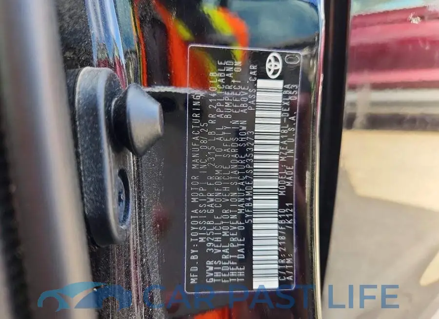 5YFB4MDE7SP353273# 13