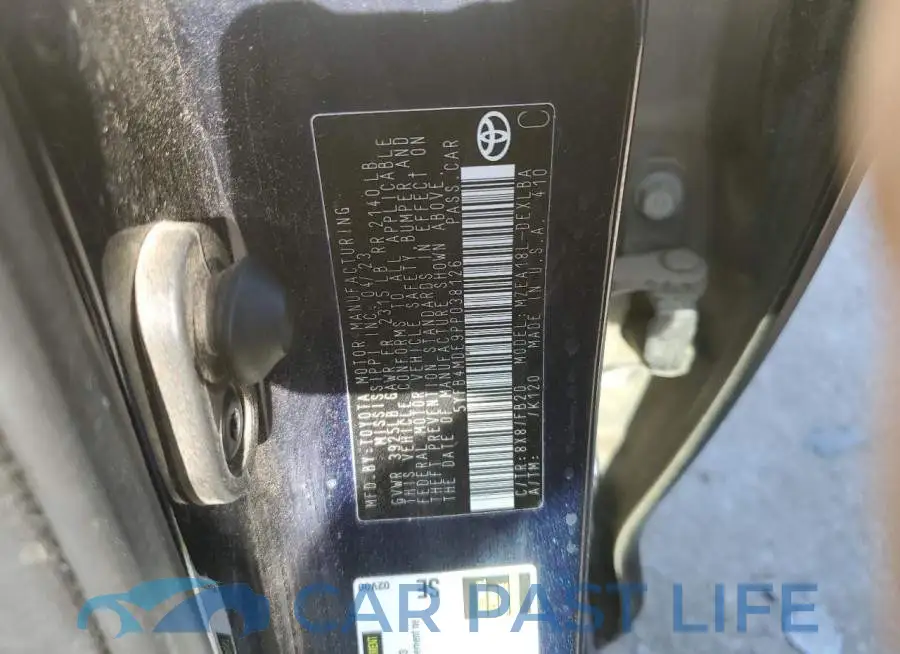 5YFB4MDE9PP038126# 12