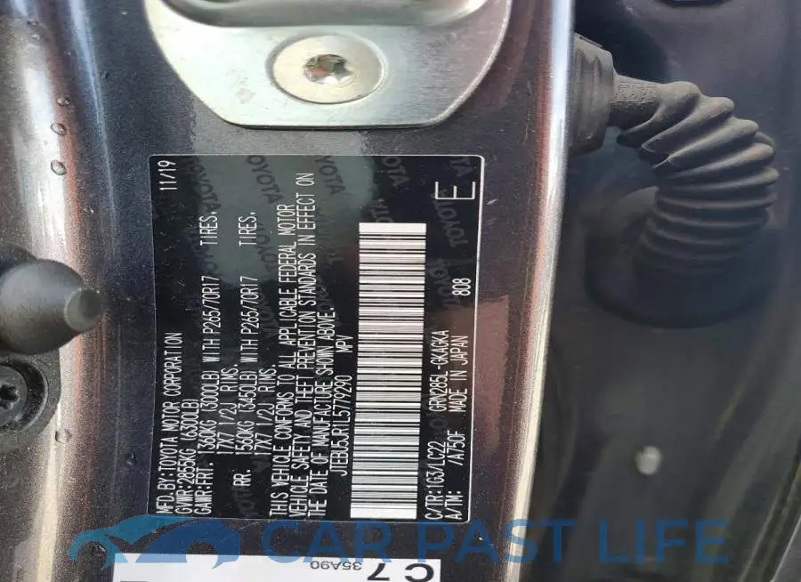 JTEBU5JR1L5779290# 13