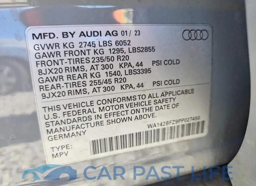 WA142BFZ9PP027450# 13