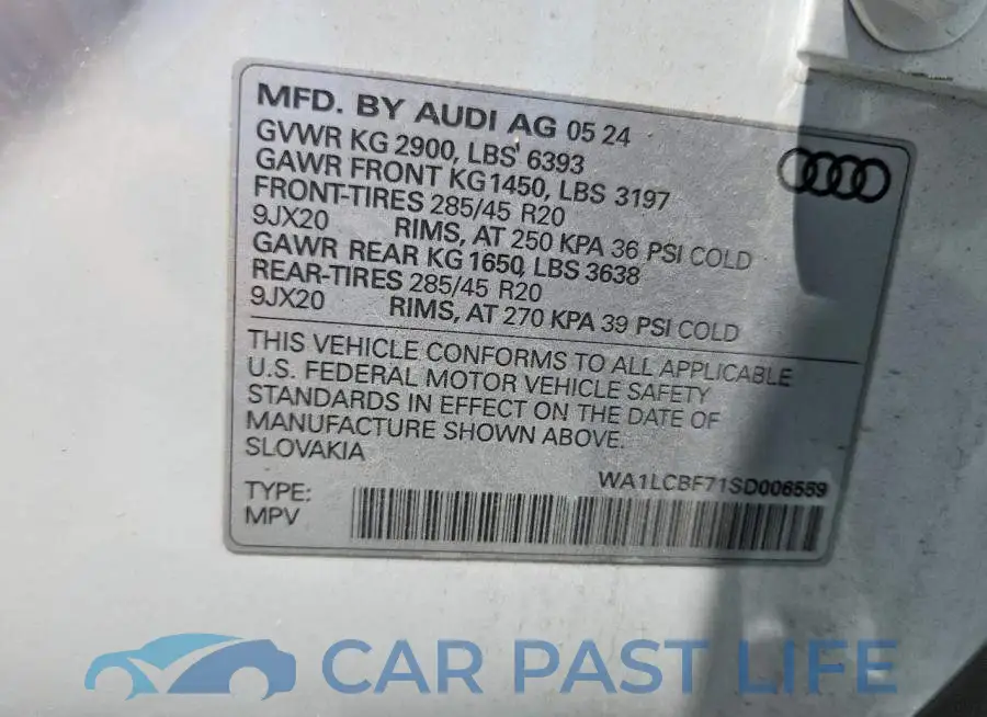 WA1LCBF71SD006559# 14