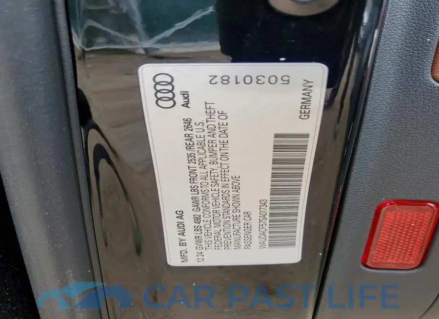 WAUDACF57SA017343# 12