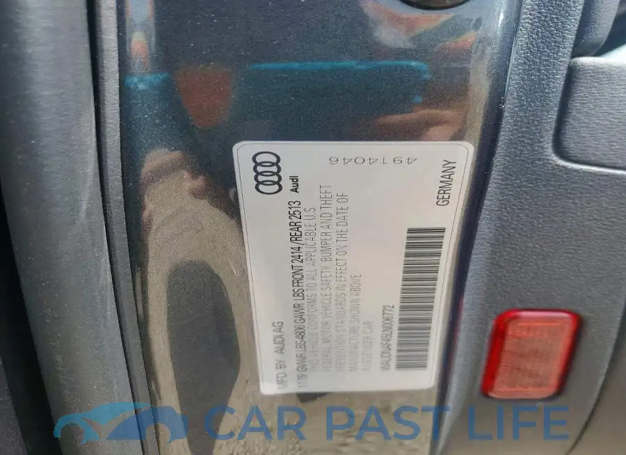 WAUDNAF45LN006772# 12