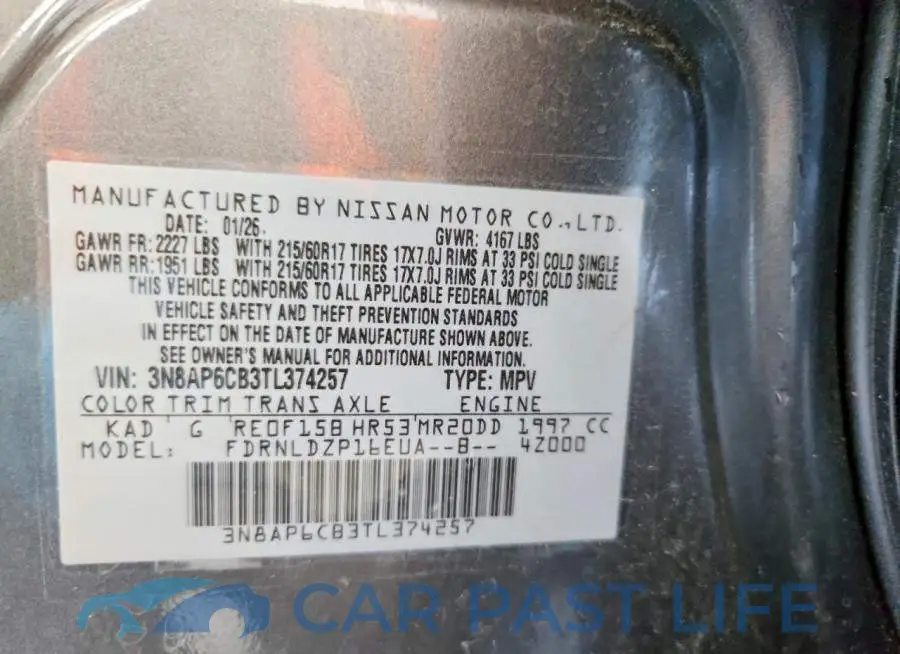 3N8AP6CB3TL374257# 14