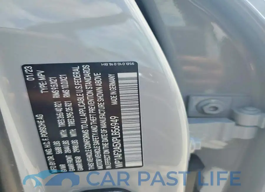 WP1AF2A5XPLB56949# 12