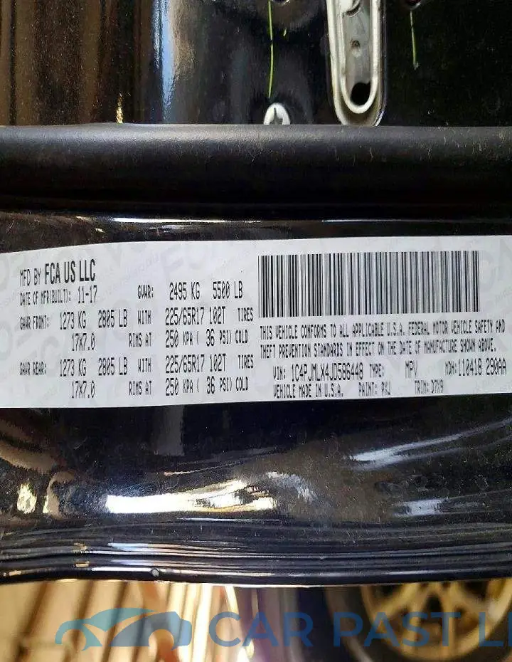 1C4PJMLX4JD586448# 14