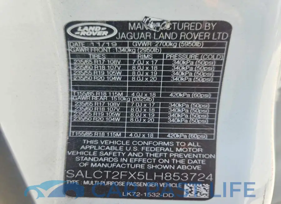 SALCT2FX5LH853724# 14