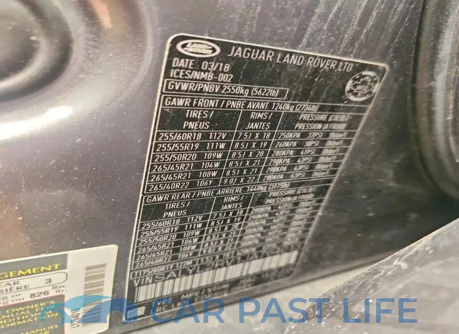 SALYL2RV1JA764013# 13