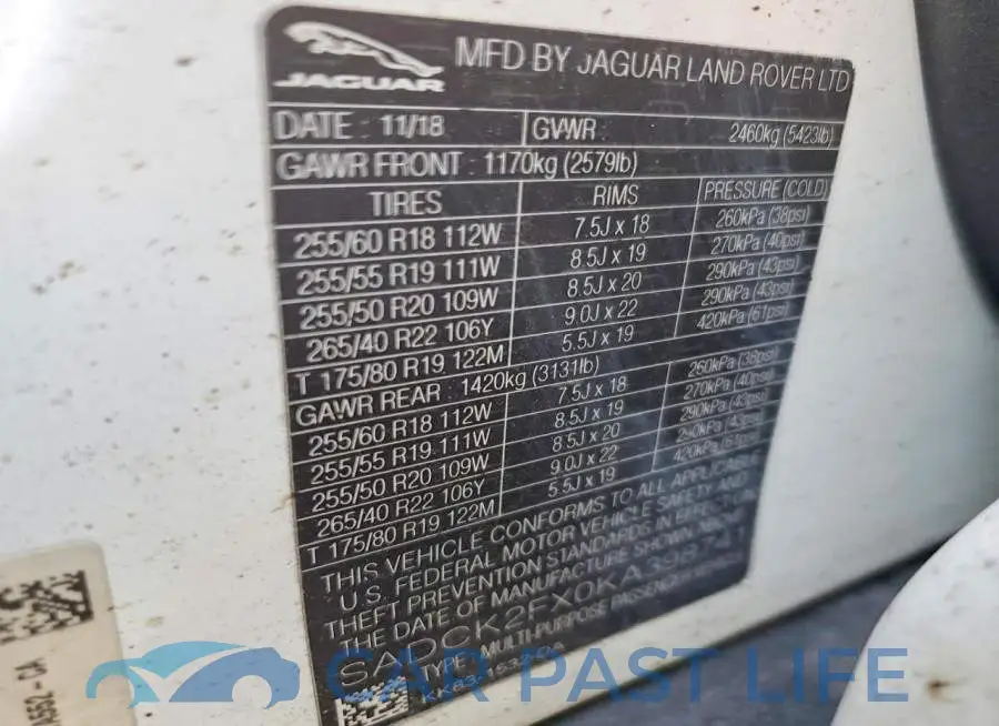 SADCK2FX0KA398741# 13