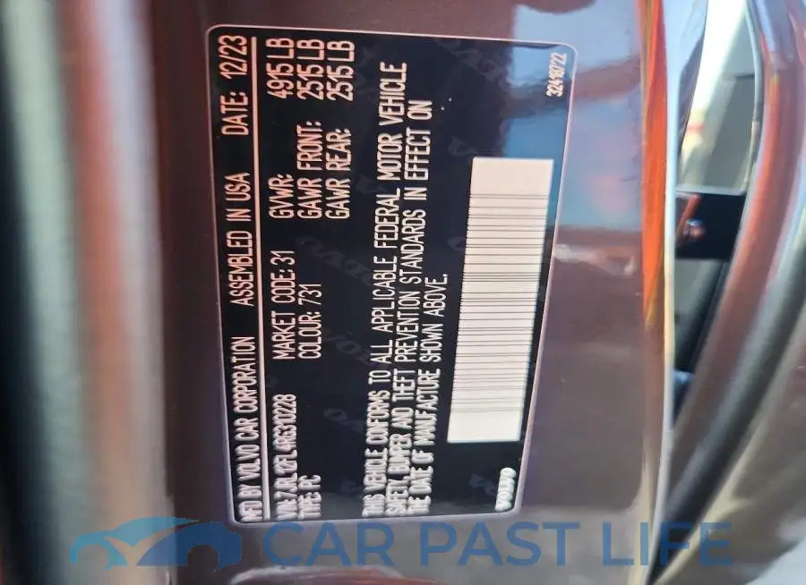 7JRL12FL4RG310228# 13