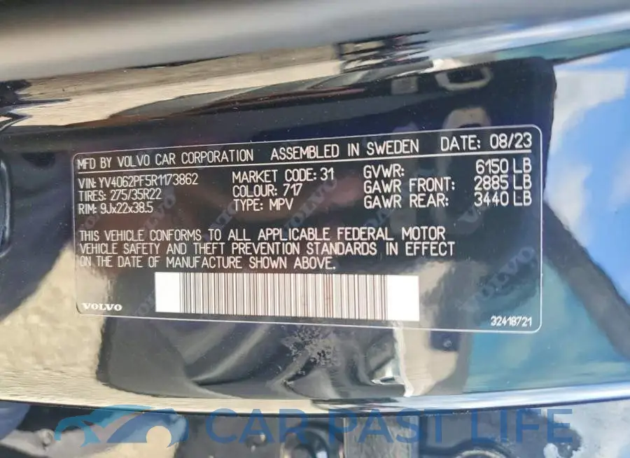 YV4062PF5R1173862# 14