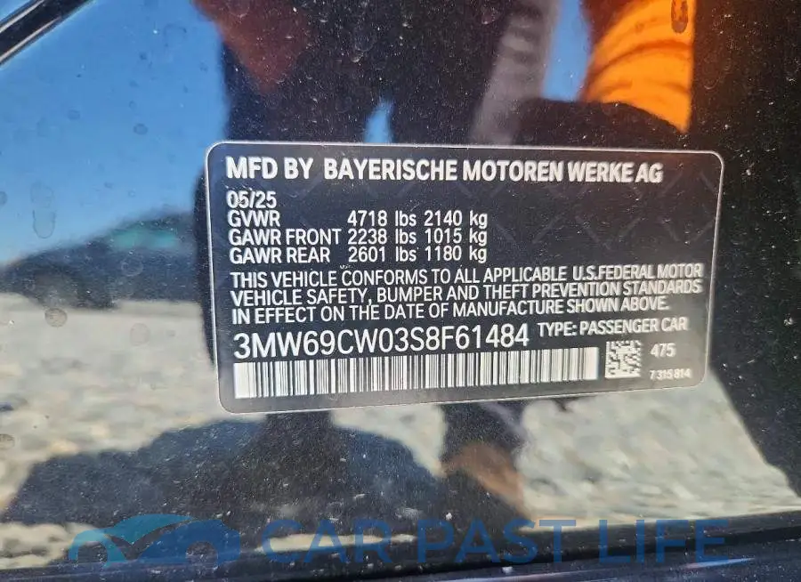 3MW69CW03S8F61484# 12