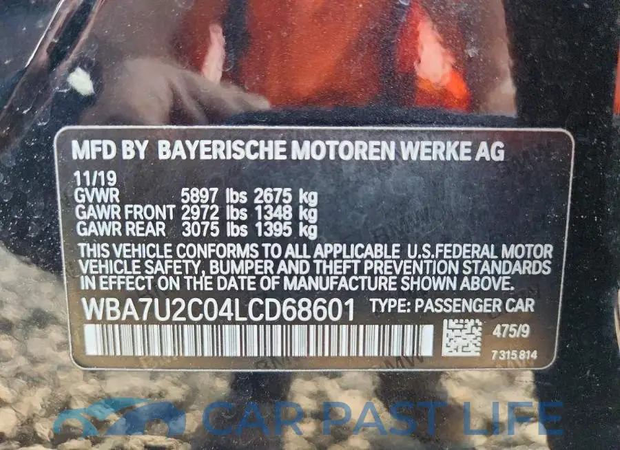 WBA7U2C04LCD68601# 12