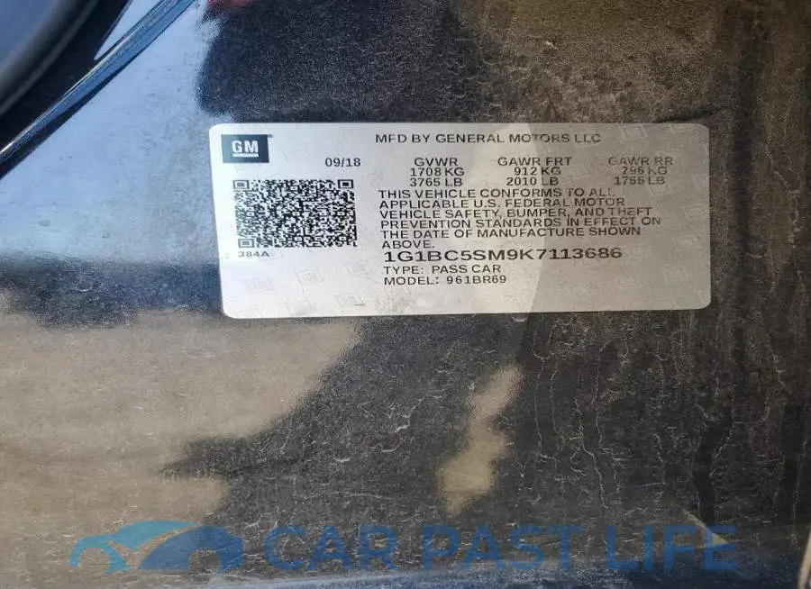 1G1BC5SM9K7113686# 12
