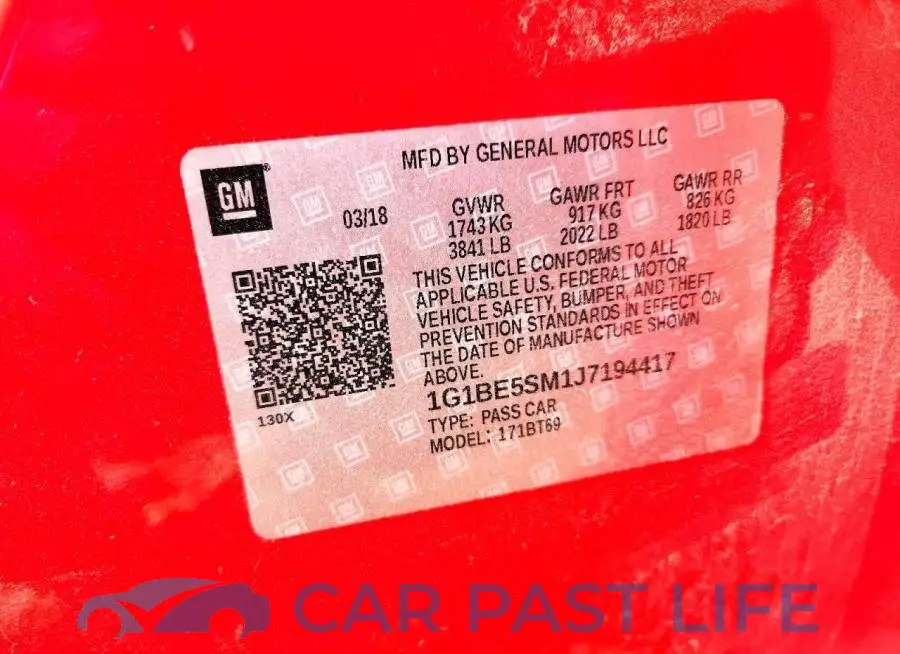 1G1BE5SM1J7194417# 12