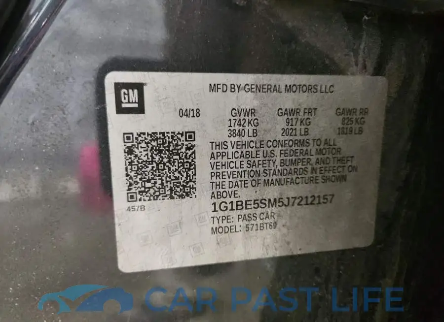 1G1BE5SM5J7212157# 12