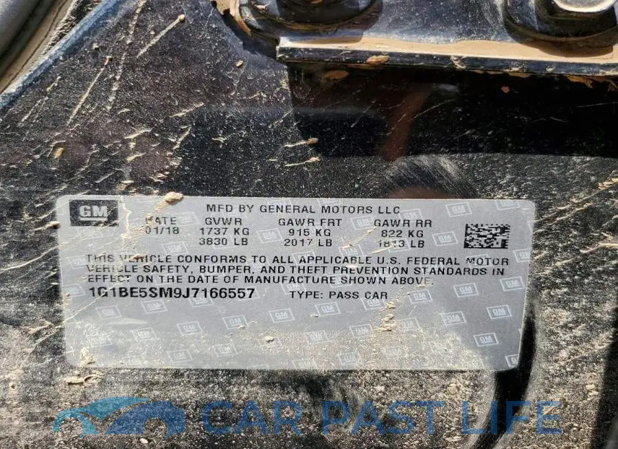 1G1BE5SM9J7166557# 12