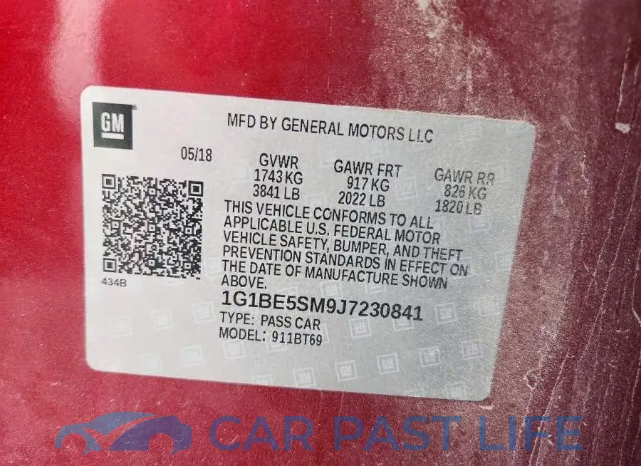 1G1BE5SM9J7230841# 12