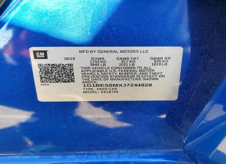 1G1BE5SMXJ7244828# 12