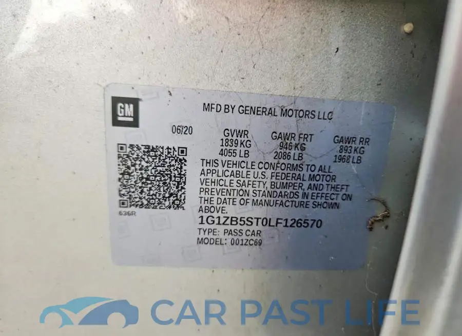 1G1ZB5ST0LF126570# 13