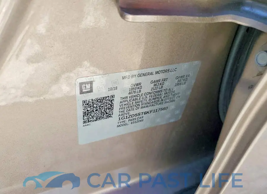 1G1ZD5ST6KF117560# 12