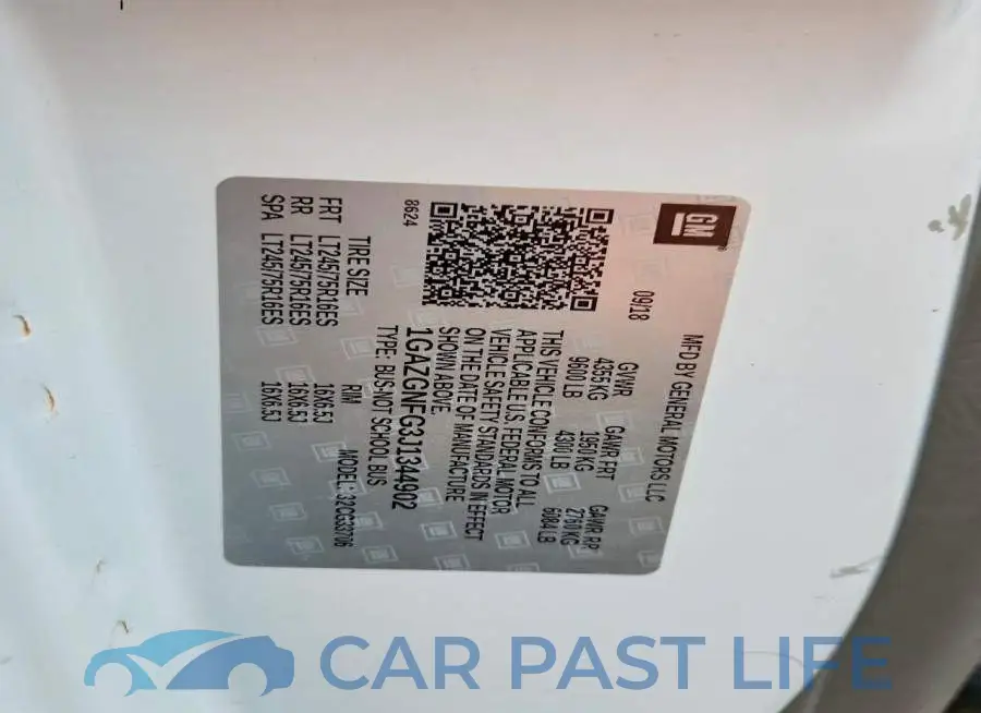 1GAZGNFG3J1344902# 13