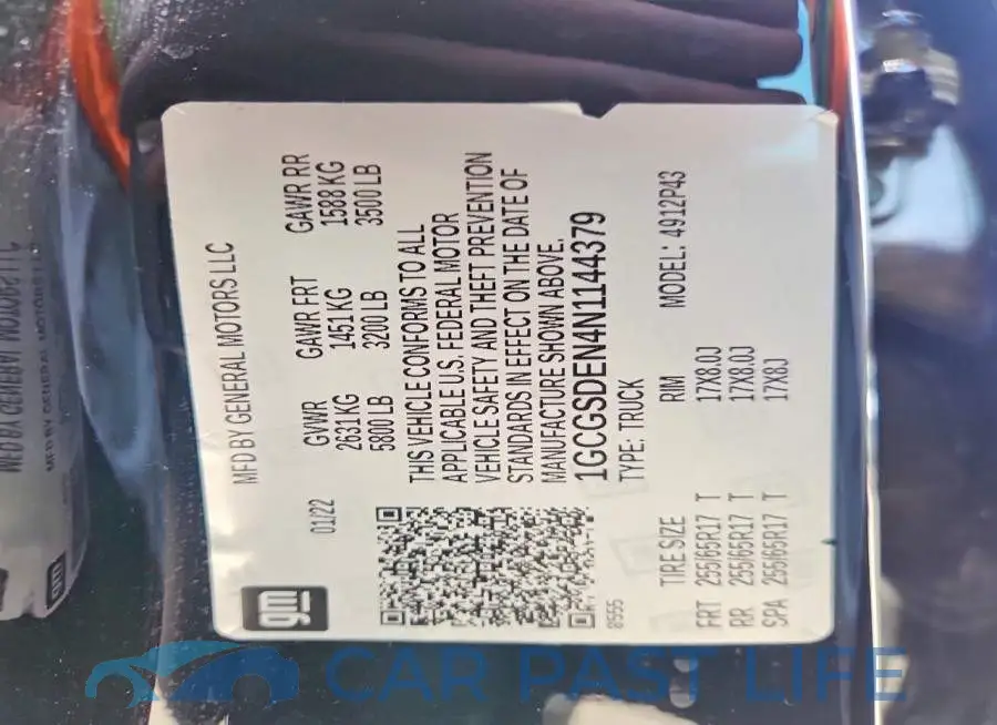 1GCGSDEN4N1144379# 12