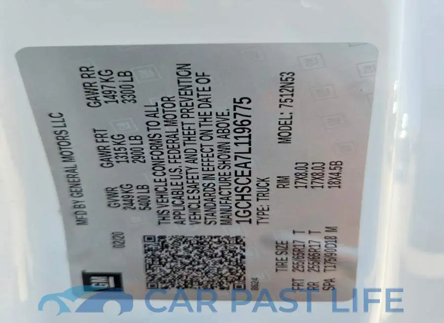 1GCHSCEA7L1196775# 12