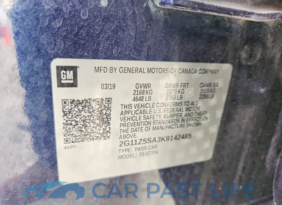 2G11Z5SA3K9142485# 12