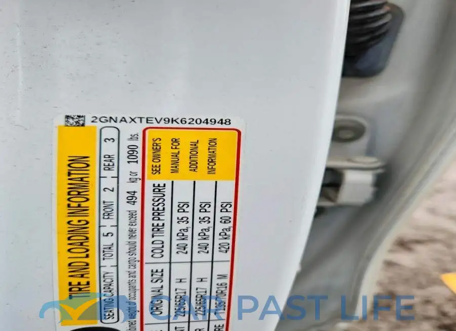 2GNAXTEV9K6204948# 14