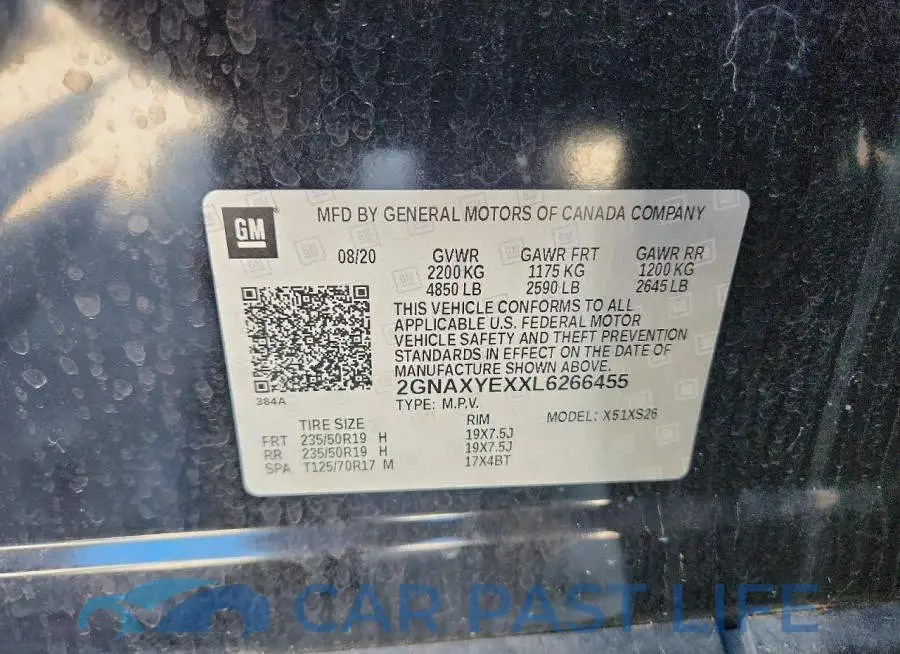 2GNAXYEXXL6266455# 13