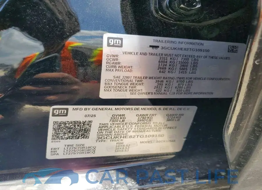 3GCUKHE82TG109150# 12