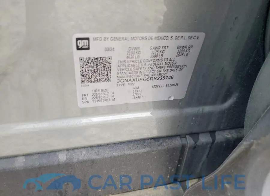 3GNAXUEG5RS235746# 13