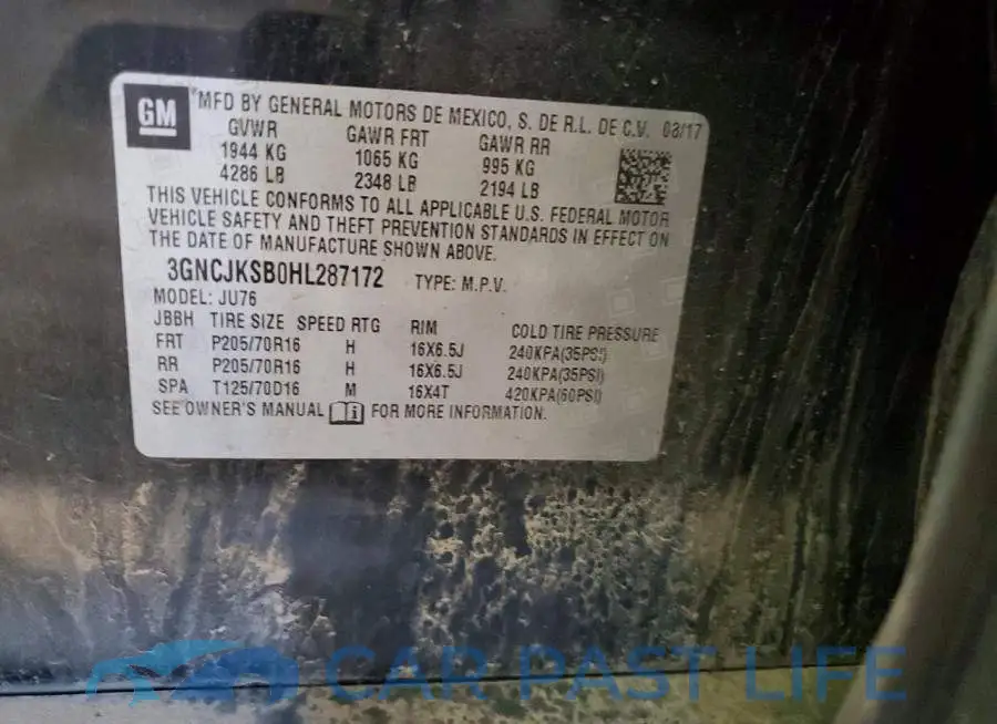 3GNCJKSB0HL287172# 13