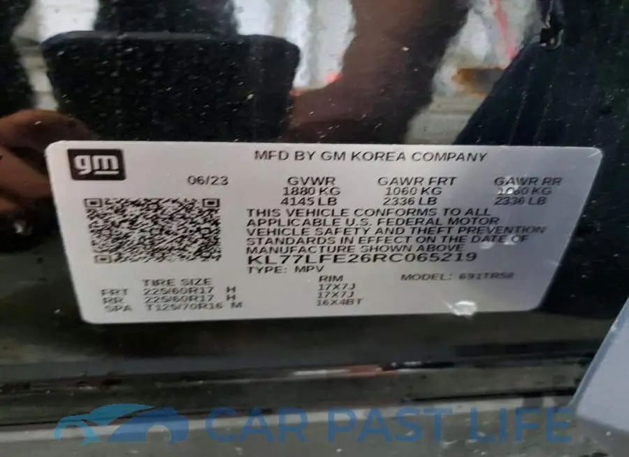 KL77LFE26RC065219# 12