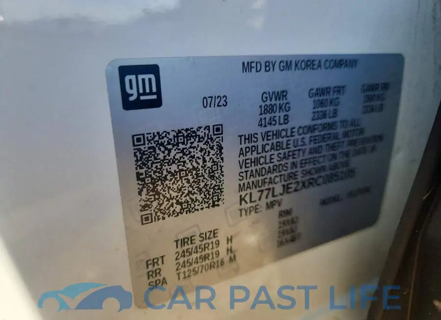 KL77LJE2XRC085105# 13