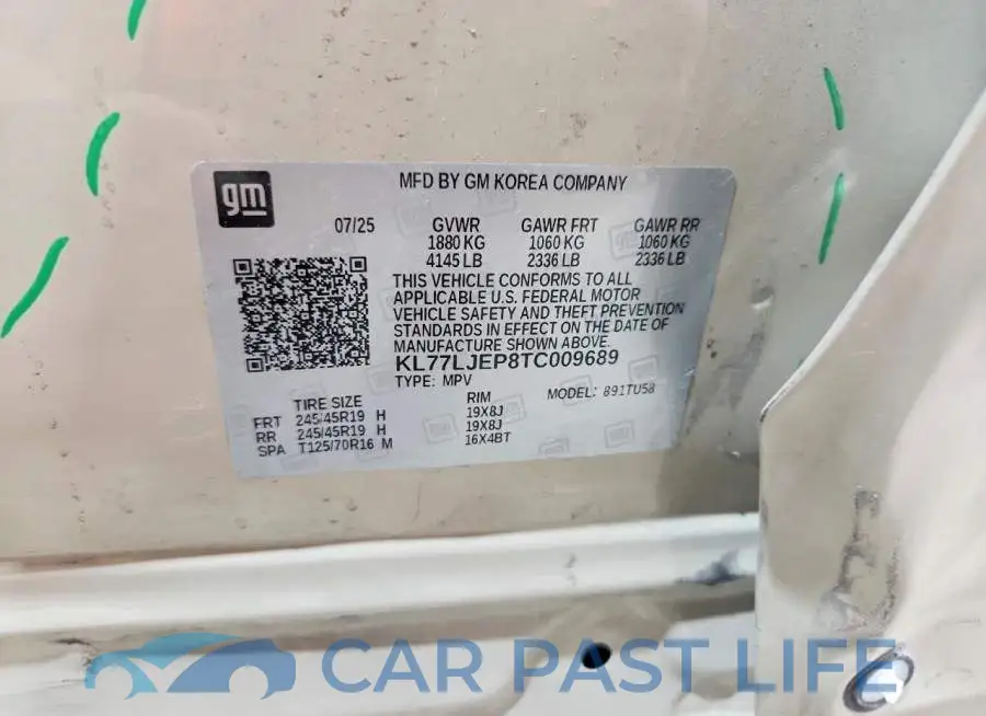 KL77LJEP8TC009689# 14