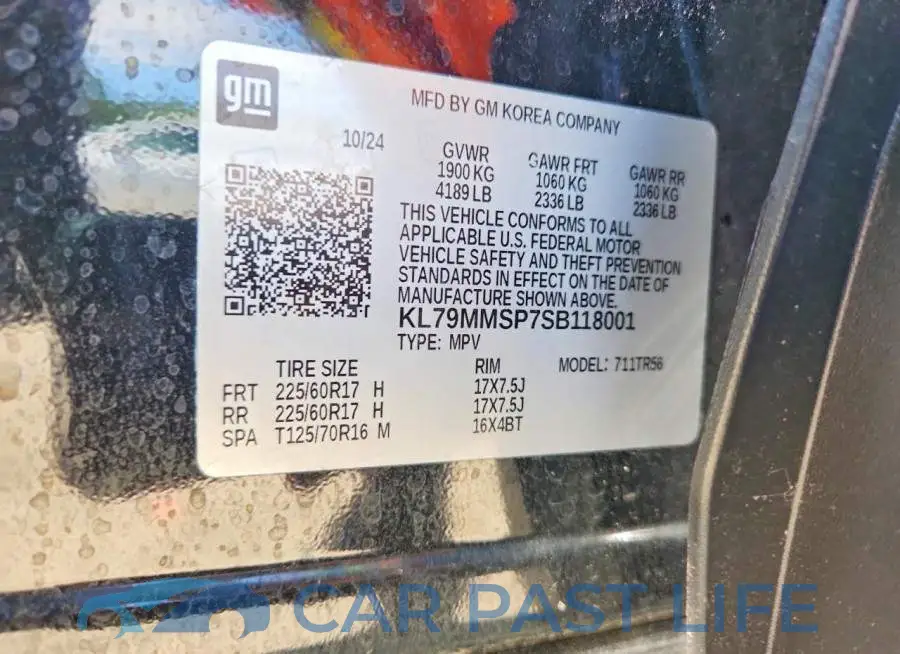 KL79MMSP7SB118001# 13