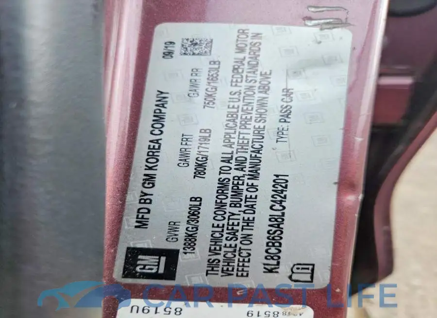 KL8CB6SA8LC424201# 12