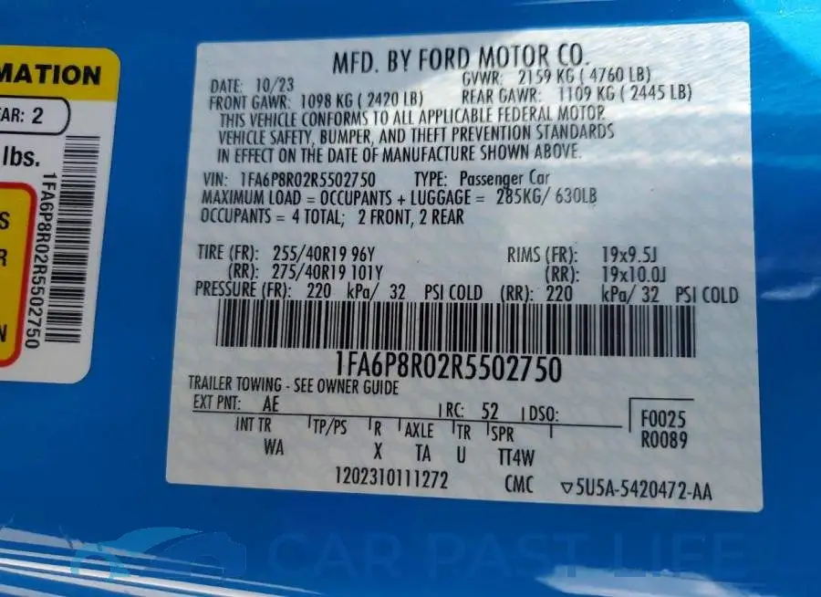 1FA6P8R02R5502750# 13