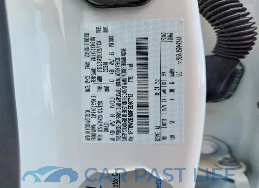 1FT8W2BM8PED97712# 12