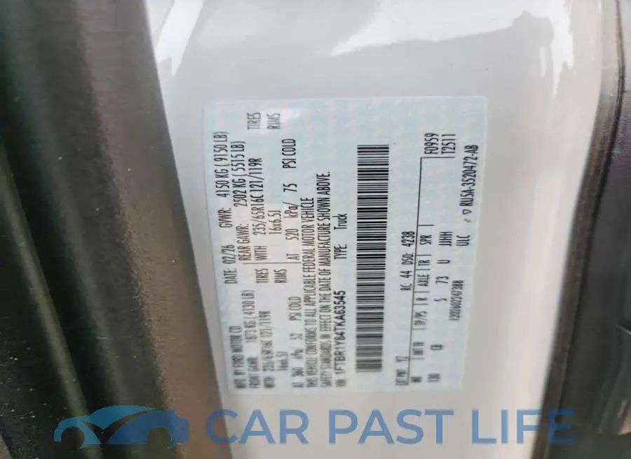 1FTBR1Y84TKA63545# 14