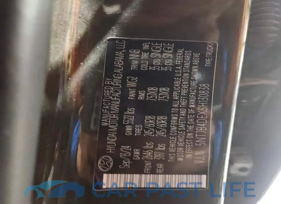 5NTJB4DEXSH130838# 13
