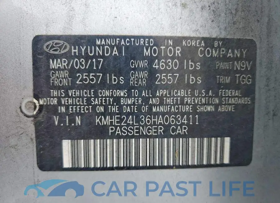 KMHE24L36HA063411# 12
